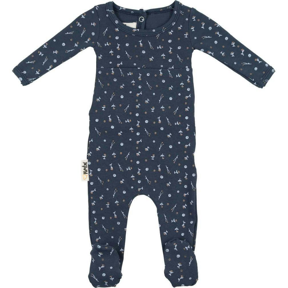 Berry Floral Footie
