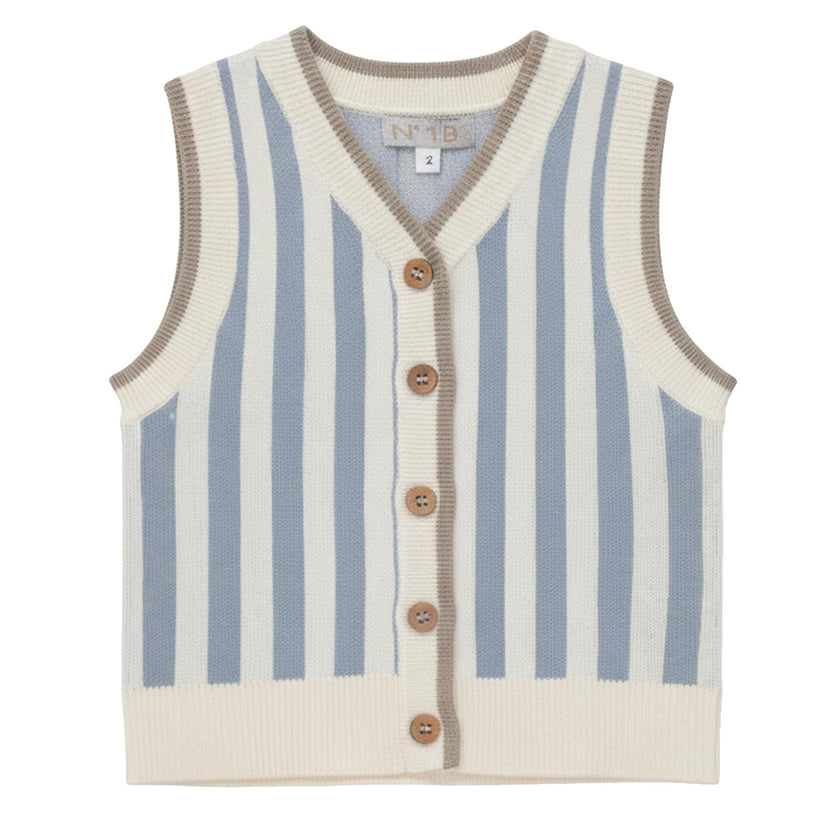 Striped Knit Vest