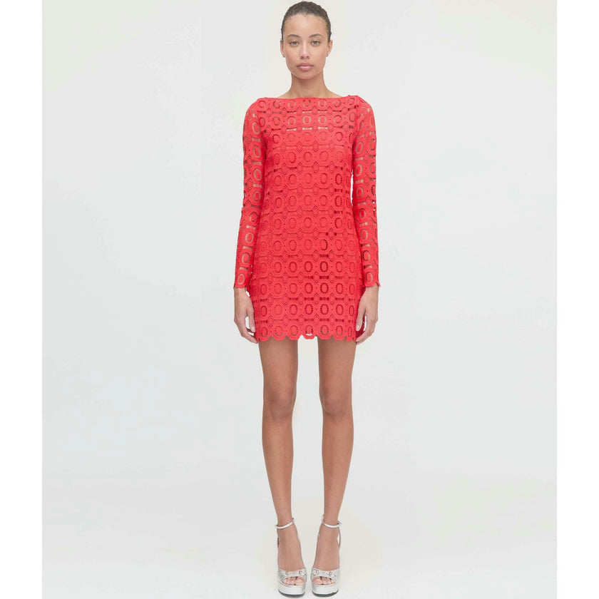 The Eliza Mini Dress - Poppy Lace