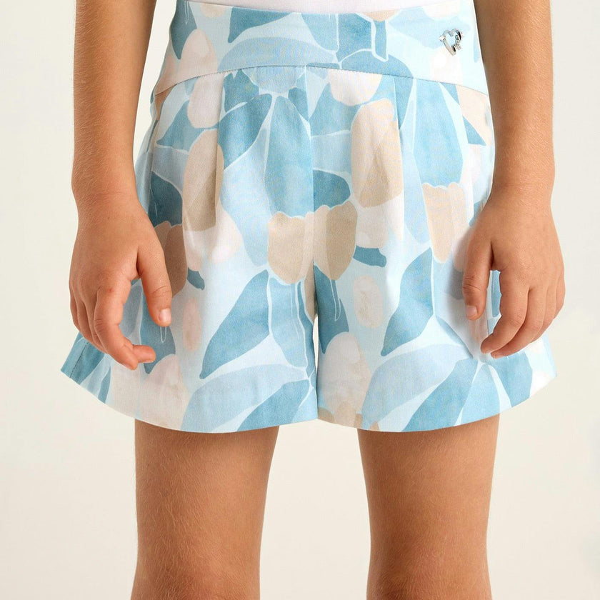 Blue Sky Floral Skort
