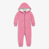 Baby teddy fleece-lined zip romper