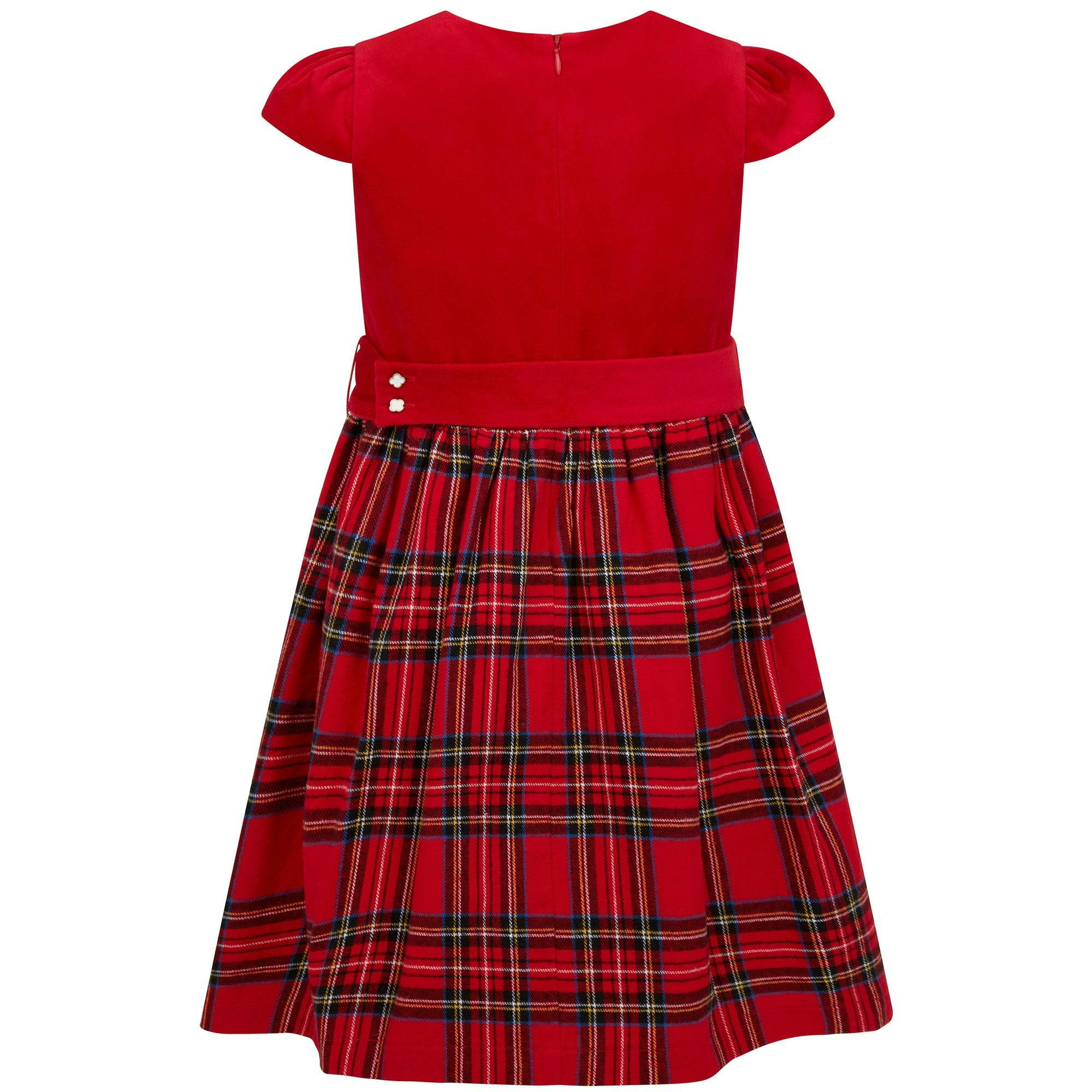 Diana Velvet & Tartan Party Dress