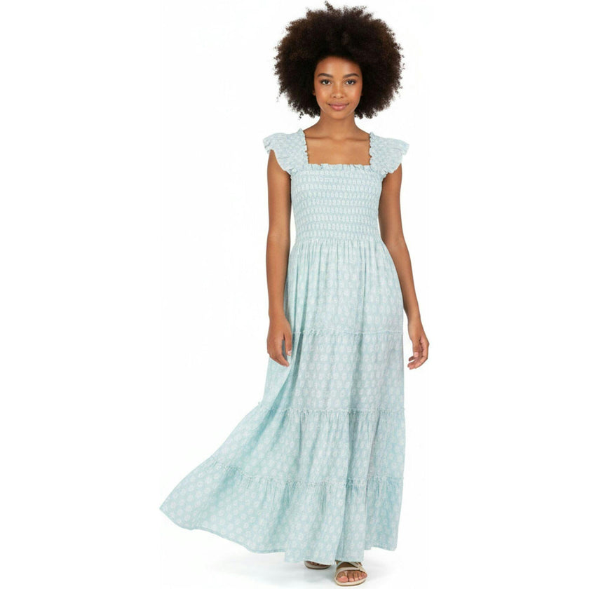 seafoam green maxi dress Paloma Women's Booty Miami resortwear. Size:W5 Black Medieval Renaissance Lace asymmetric hem halter neck dress