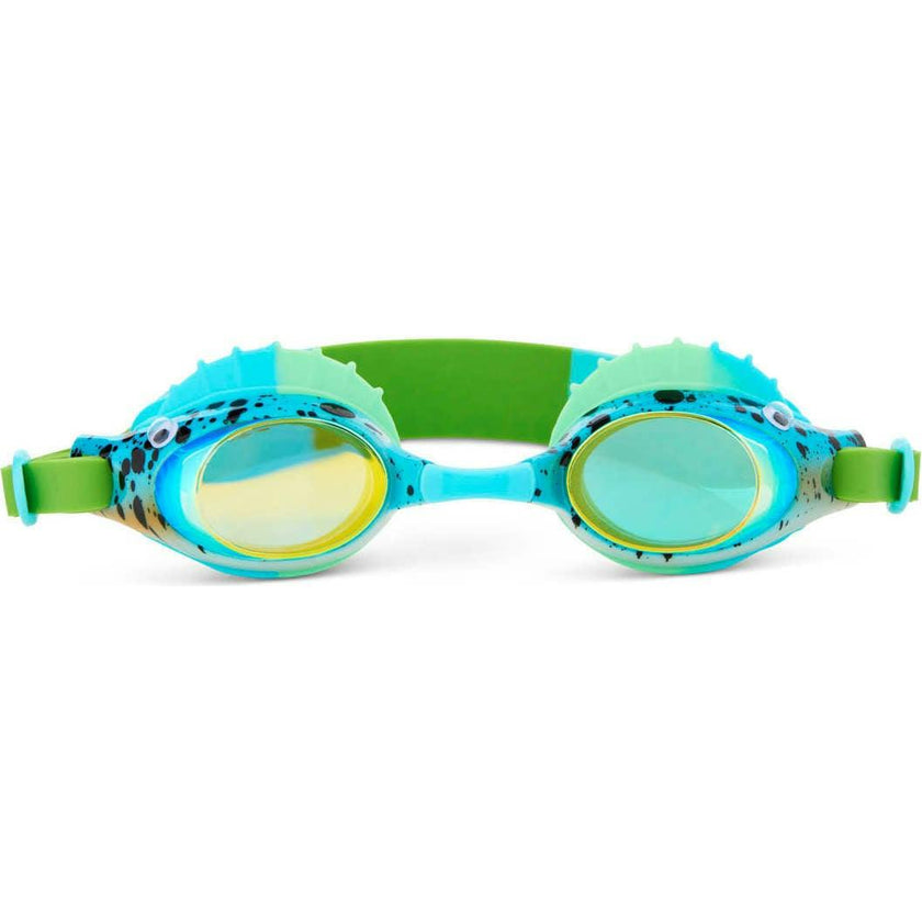 Bass Betta Blue Green Youth Novelty Swim Goggle
