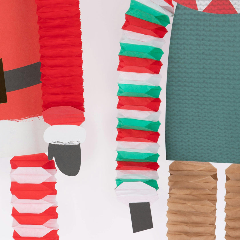 Long Legged Santa & Decorations