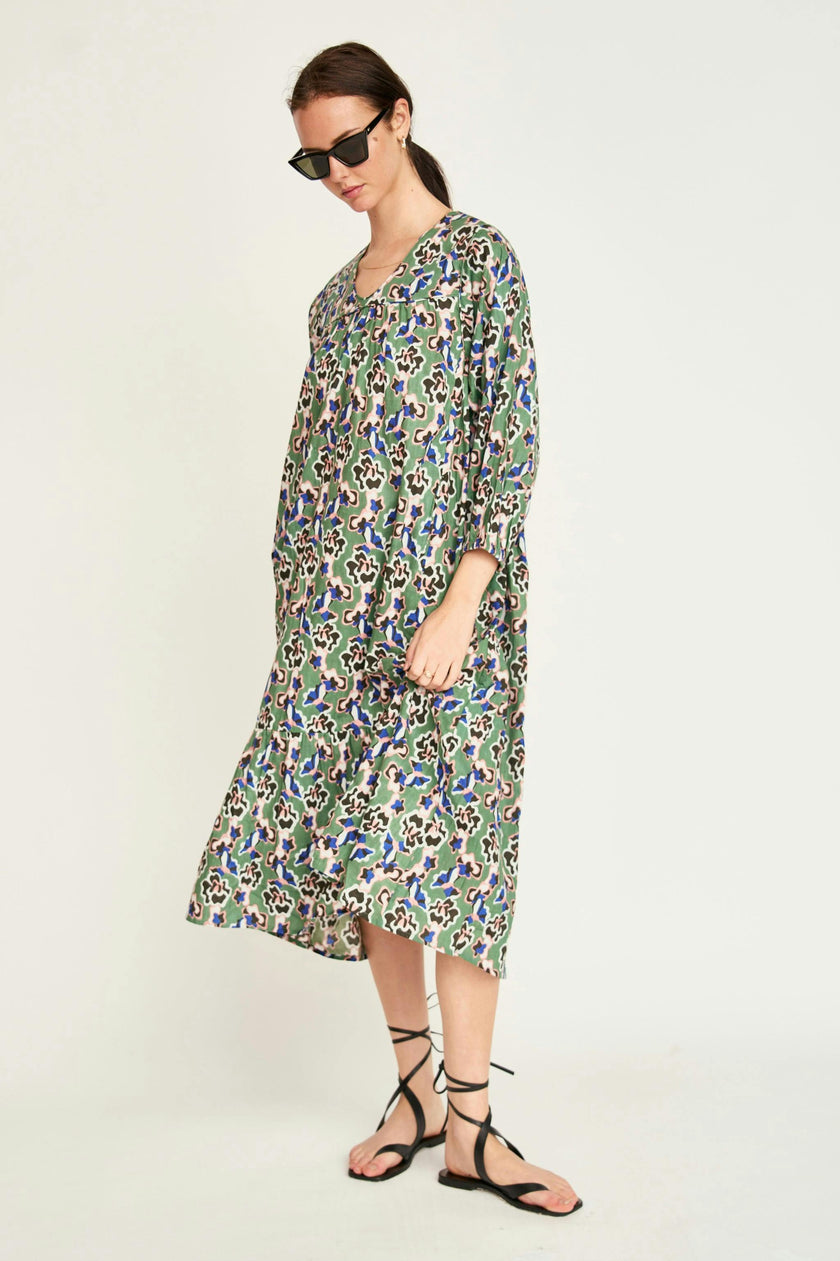 Belem Dress in Mint Orchid