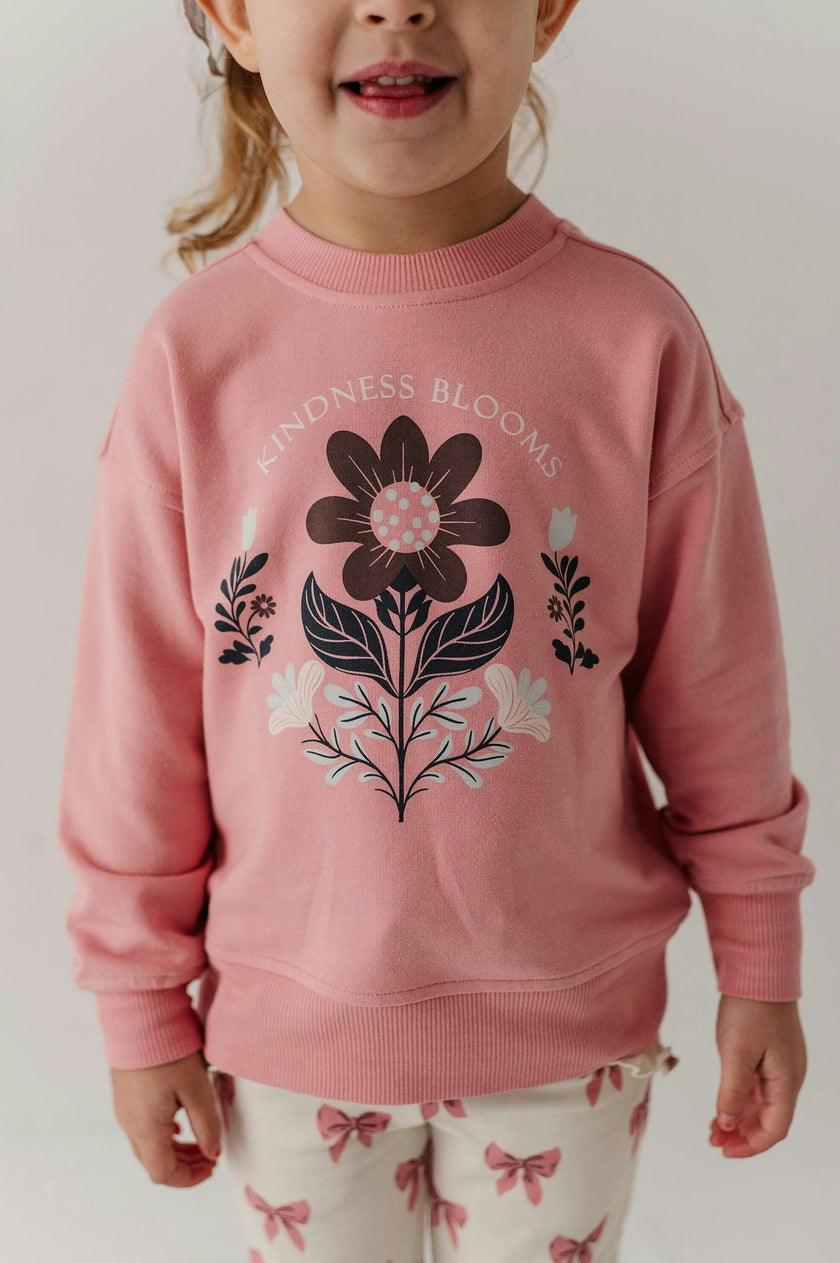Boxy Sweatshirt in Kindness Blooms