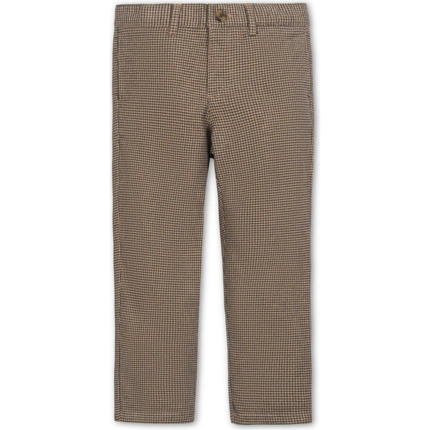 Organic Brushed Suit Pant, Brown