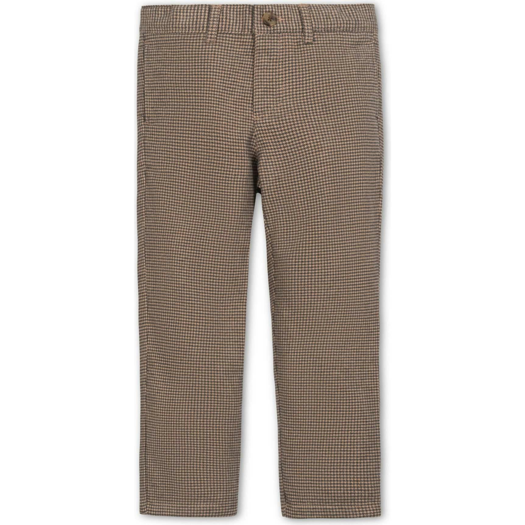 Organic Brushed Suit Pant, Brown
