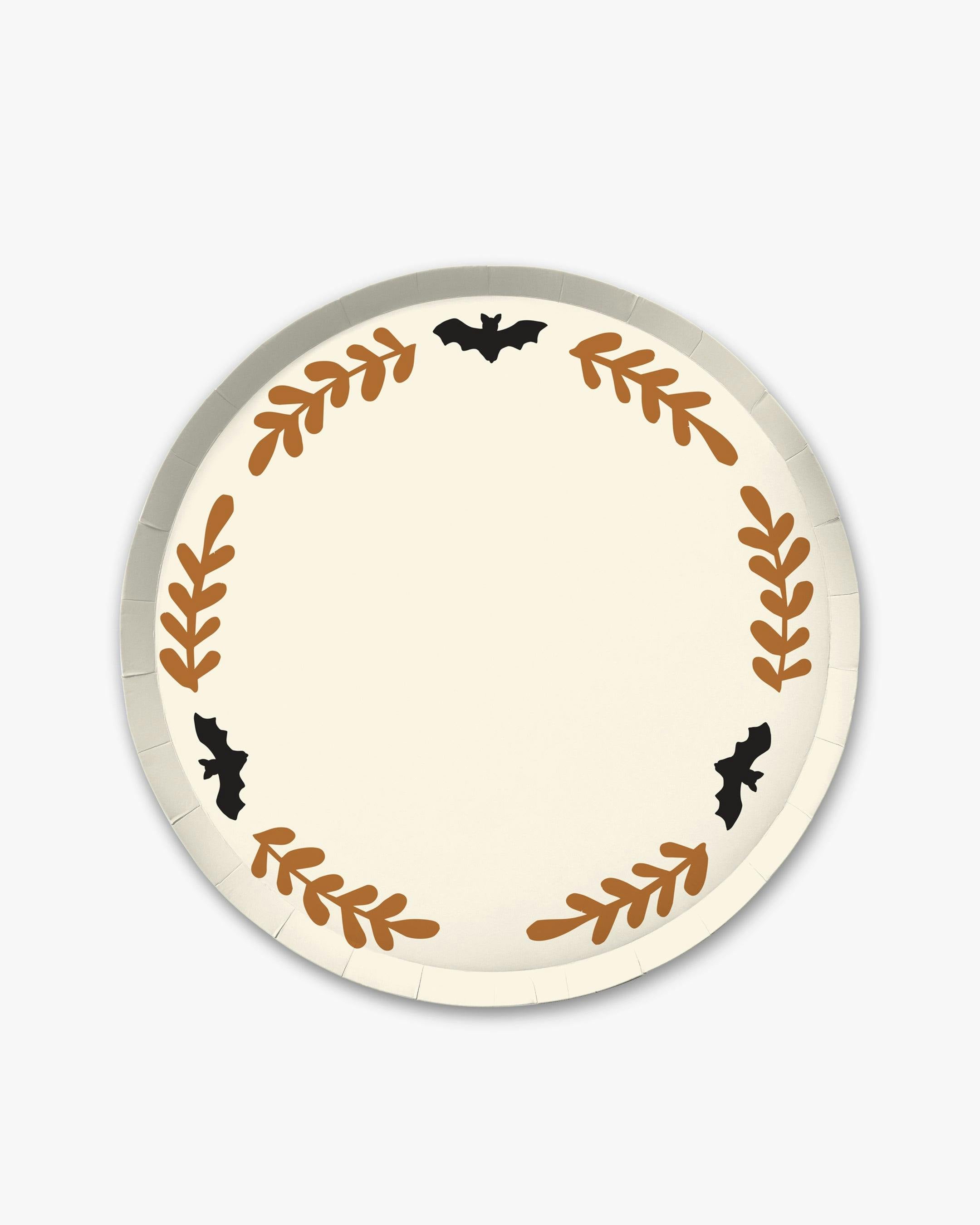 Creepy Casa Dinner Plate Set - Bone/Orange