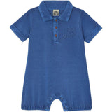 BONTON Mediterranean Blue Lewis Polo Romper