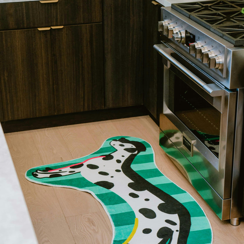 Irregular Shaped Dog Runner Rug by Lu Yang