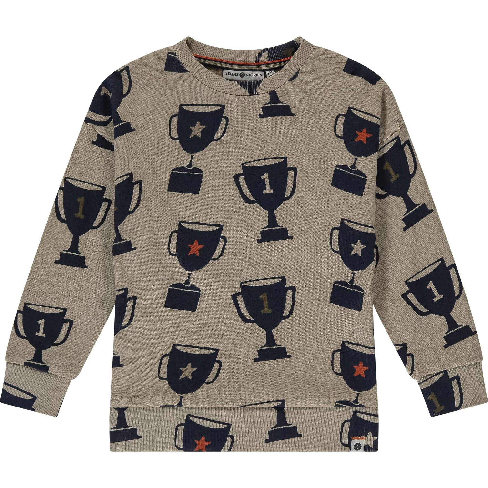 Allover Trophy Graphic Sweatshirt