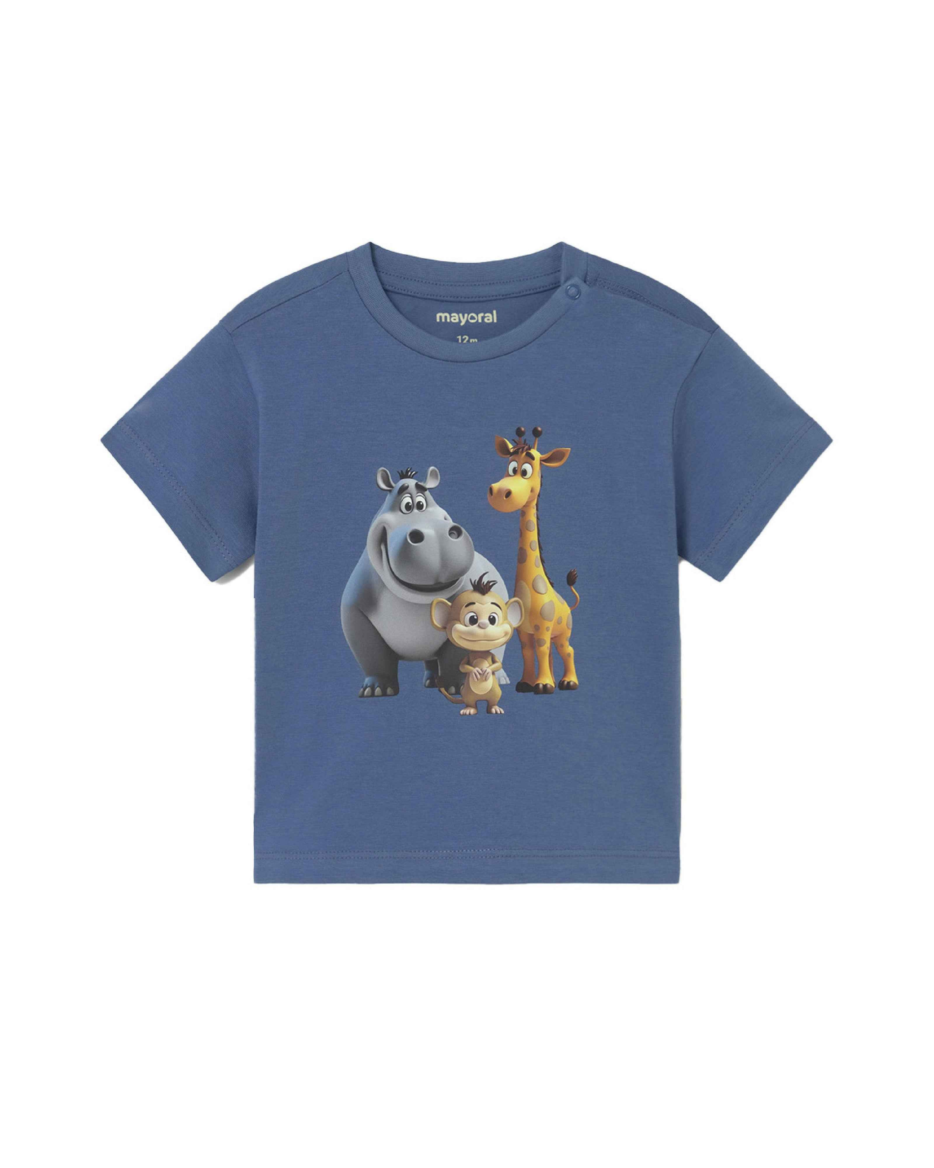 Blue Safari Animals T-Shirt