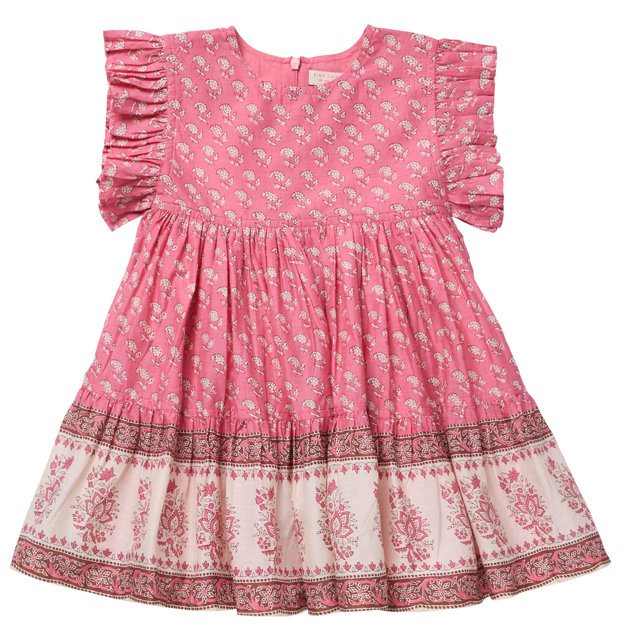 Girls Kit Dress - Small Paisley