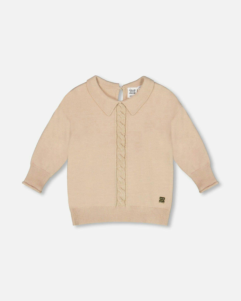 3/4 Sleeve Knitted Sweater
