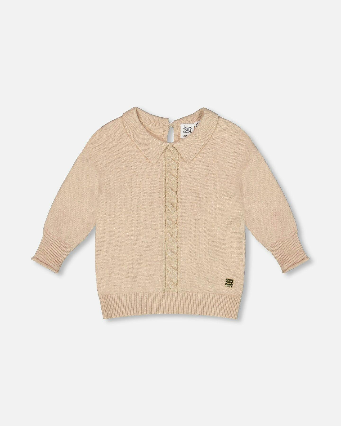 3/4 Sleeve Knitted Sweater