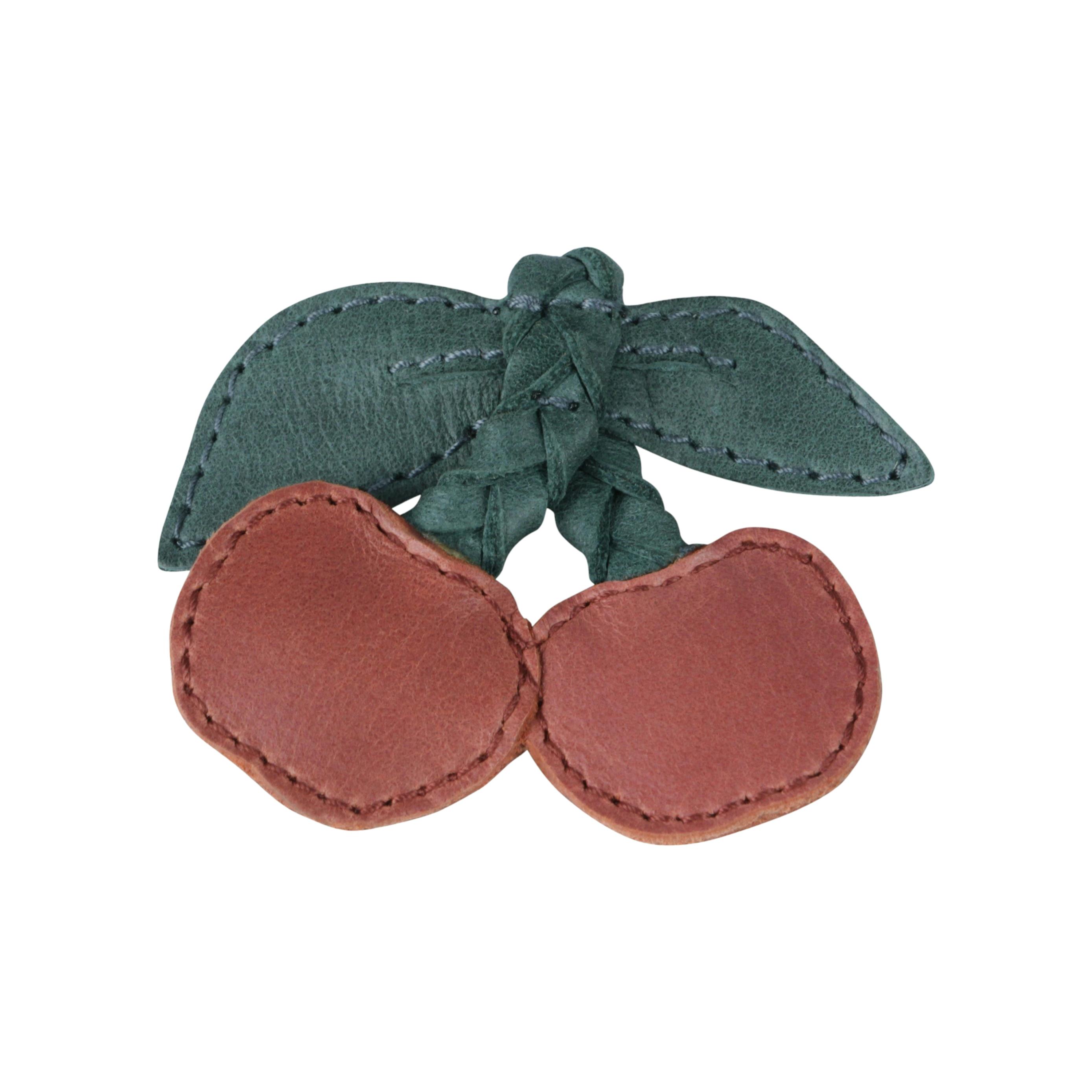Nanoe Fruit Hairclip | Cherry | Scarlet Classic Leather