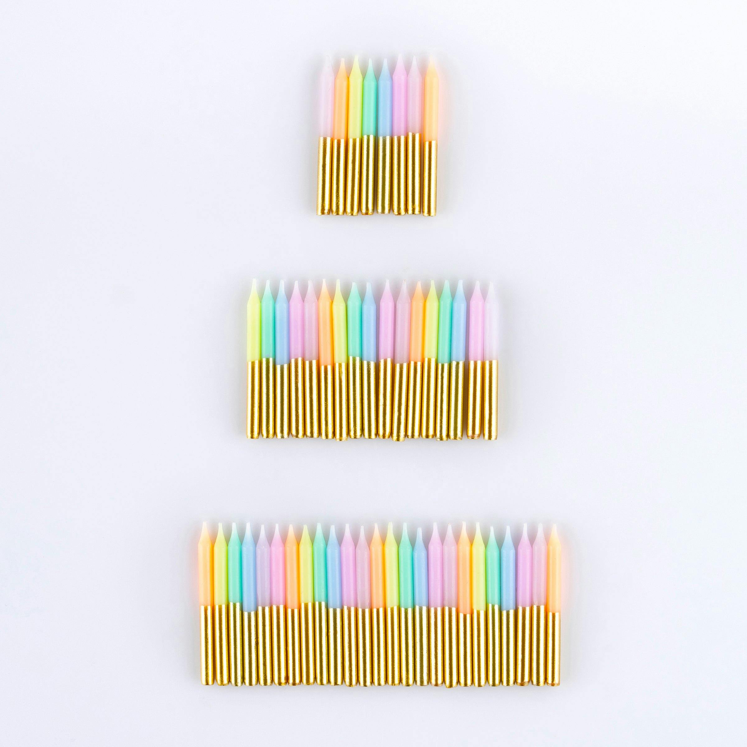 Pastel Mini Candles