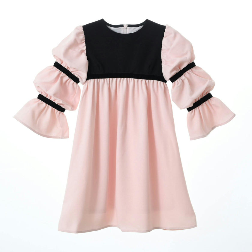 Bella dress (pink without golden embroidery blooms)