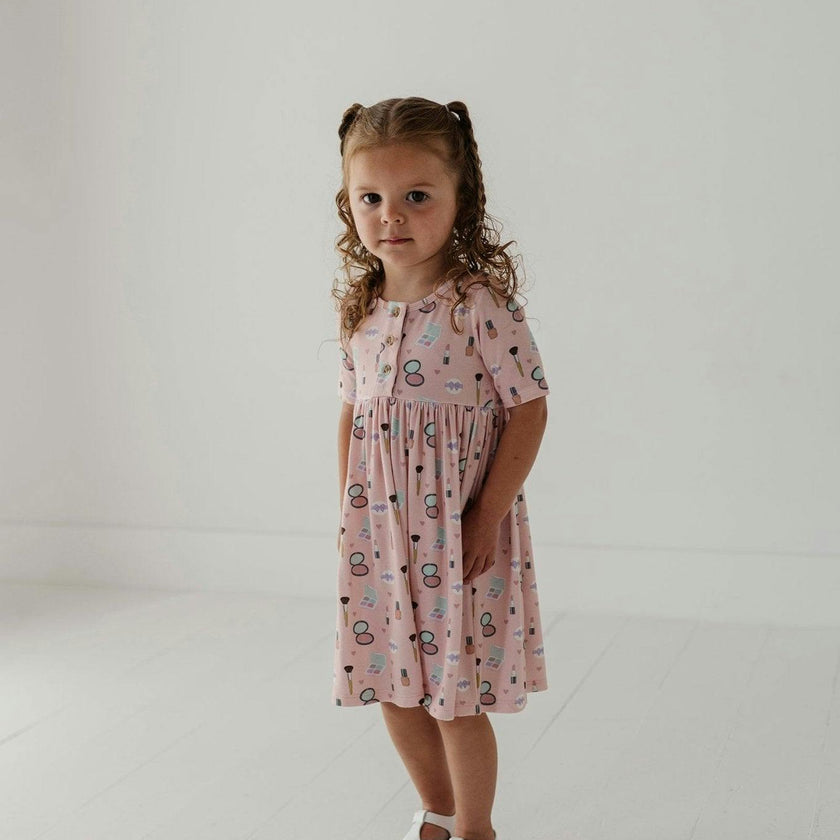 Short Sleeve Henley Dress