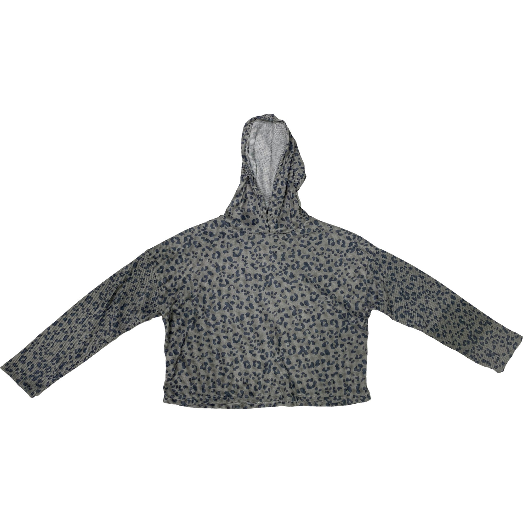 Grey Cheetah Hoodie, Grey