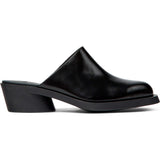 Women's Bonnie Leather Mules, Black