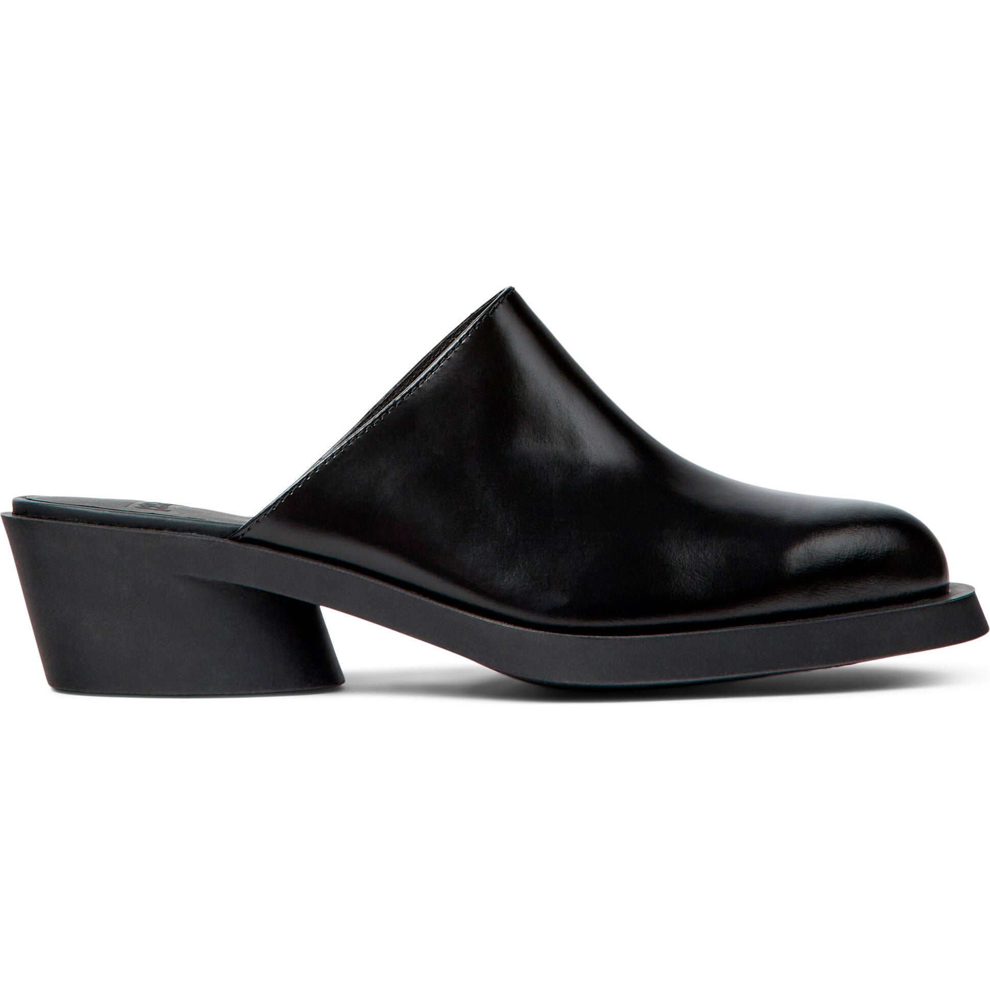 Women's Bonnie Leather Mules, Black