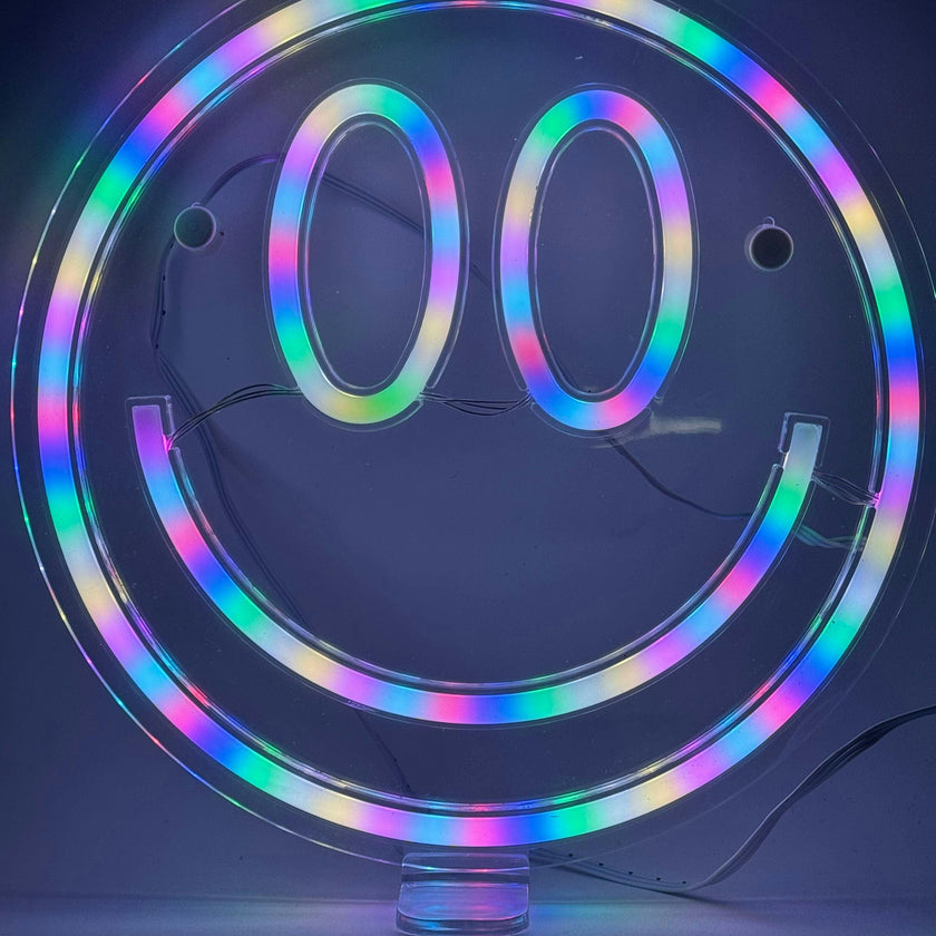RGB Color Changing Neon Sign-Smile