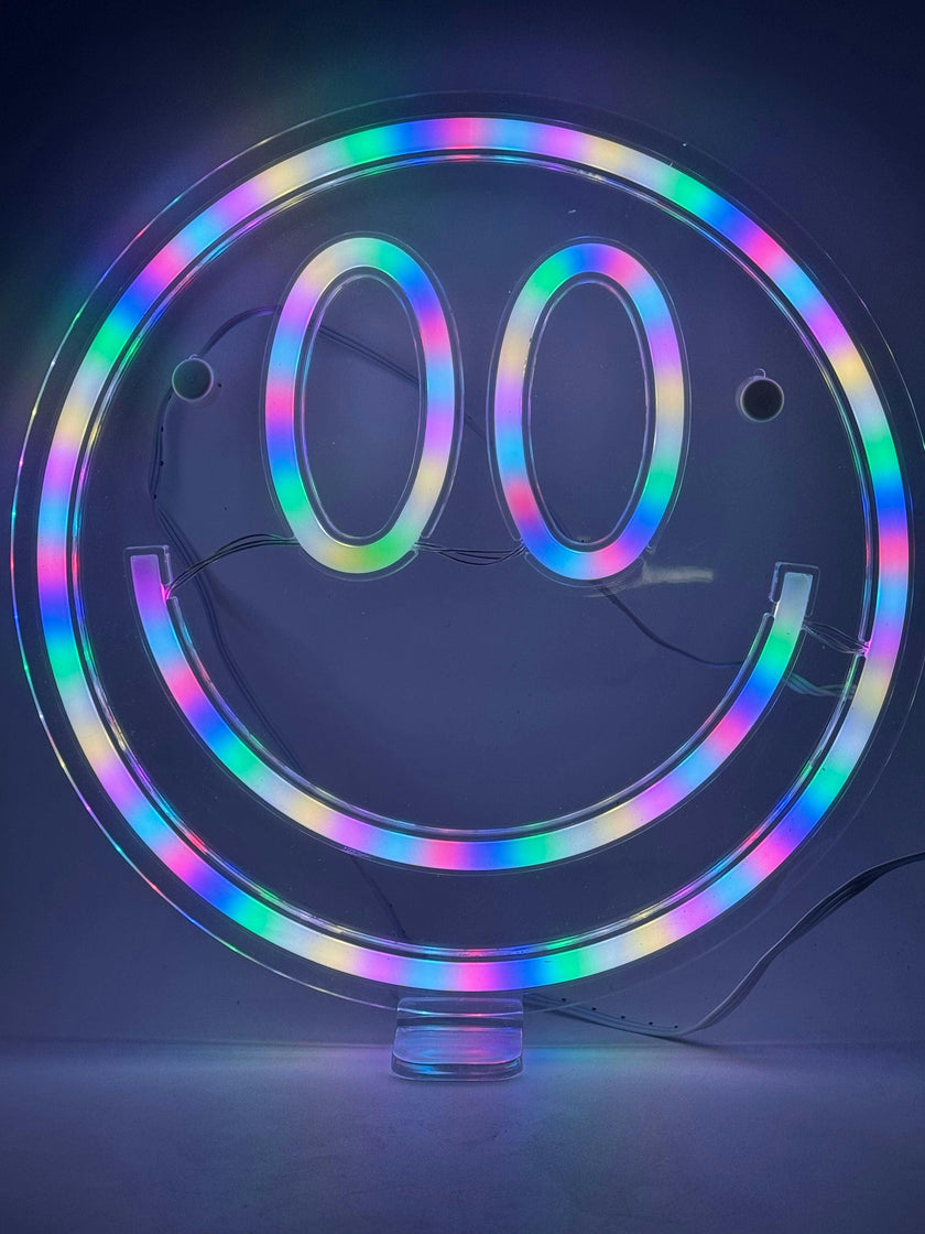 RGB Color Changing Neon Sign-Smile
