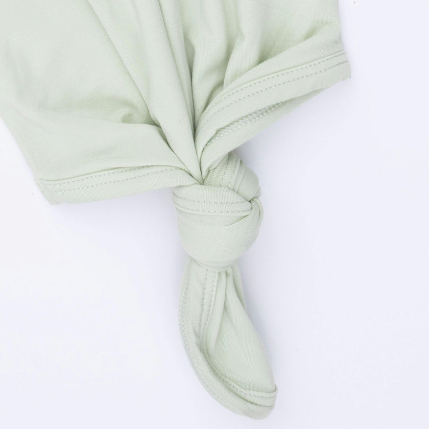 Solid Bok Choy - Knotted Gown and Beanie Hat