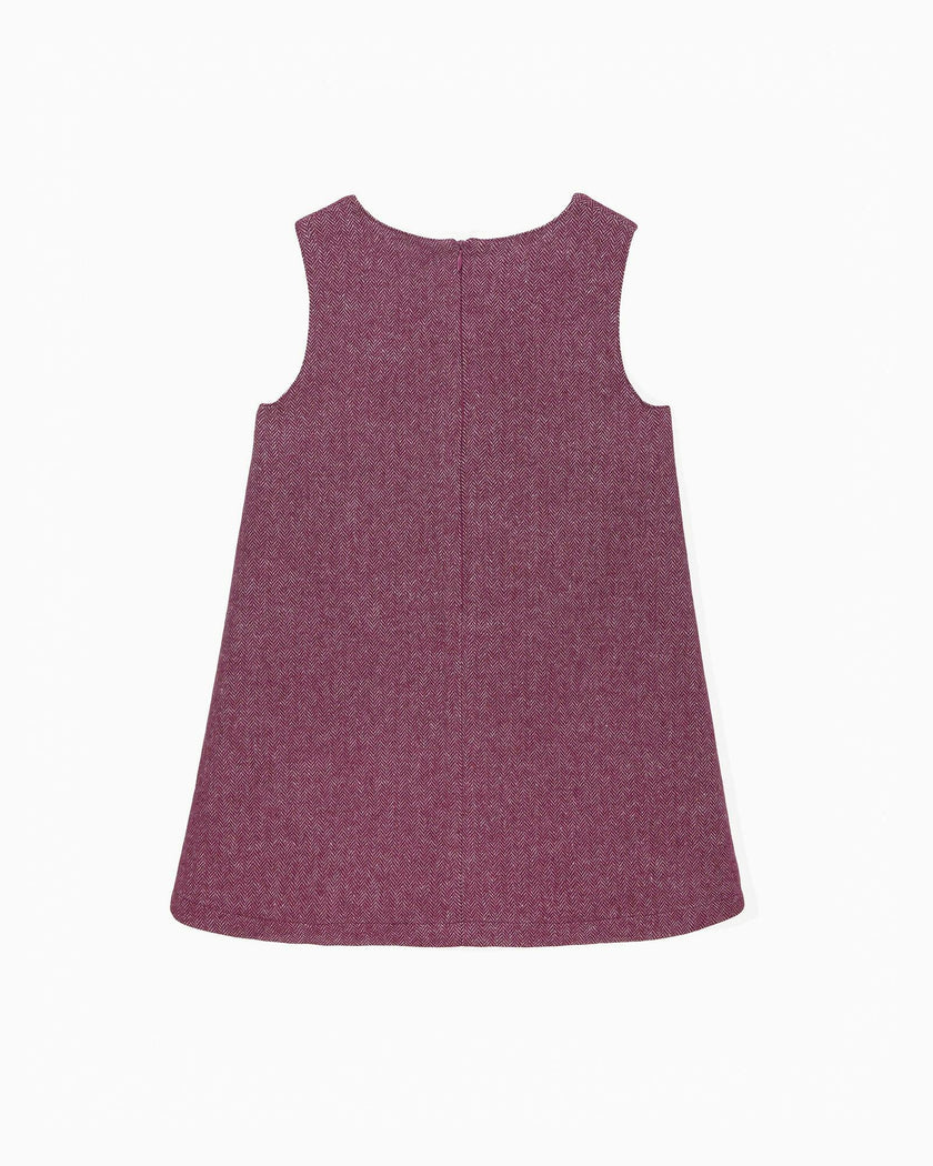 Georgina Bow Dress in Claret