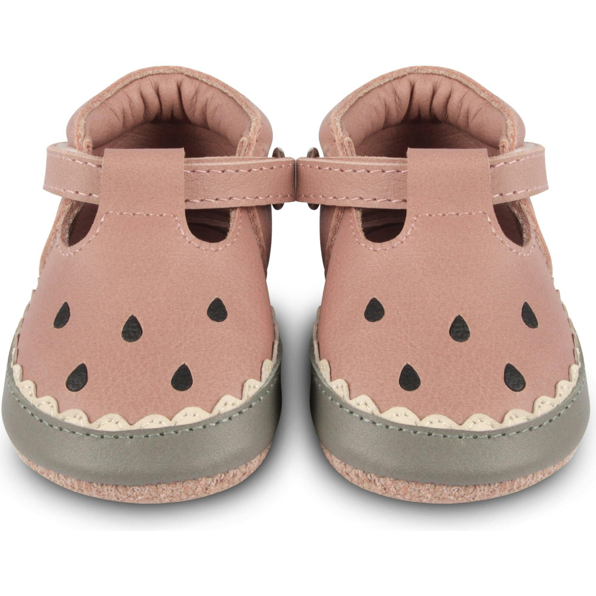 Nanoe Watermelon Classic Leather T-Bar Shoes