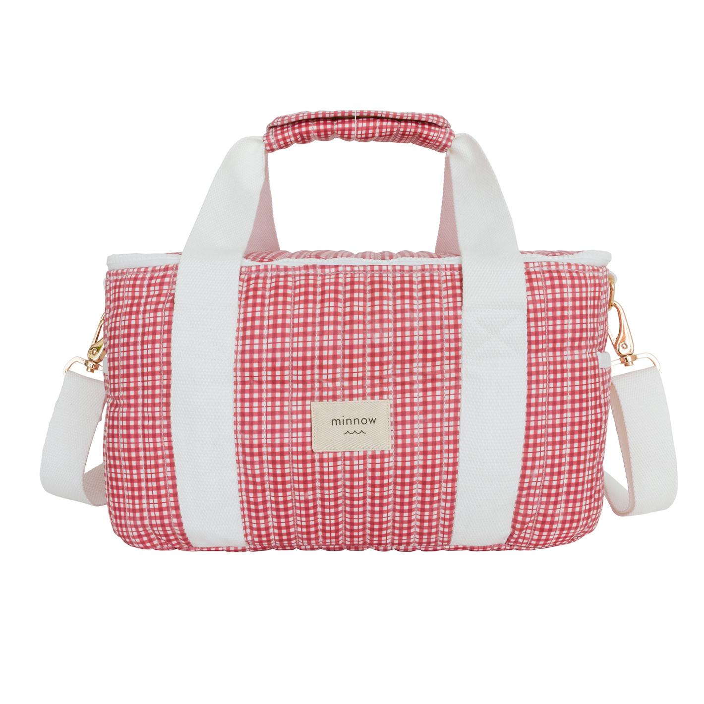 Poppy Gingham Coated Cooler Bag