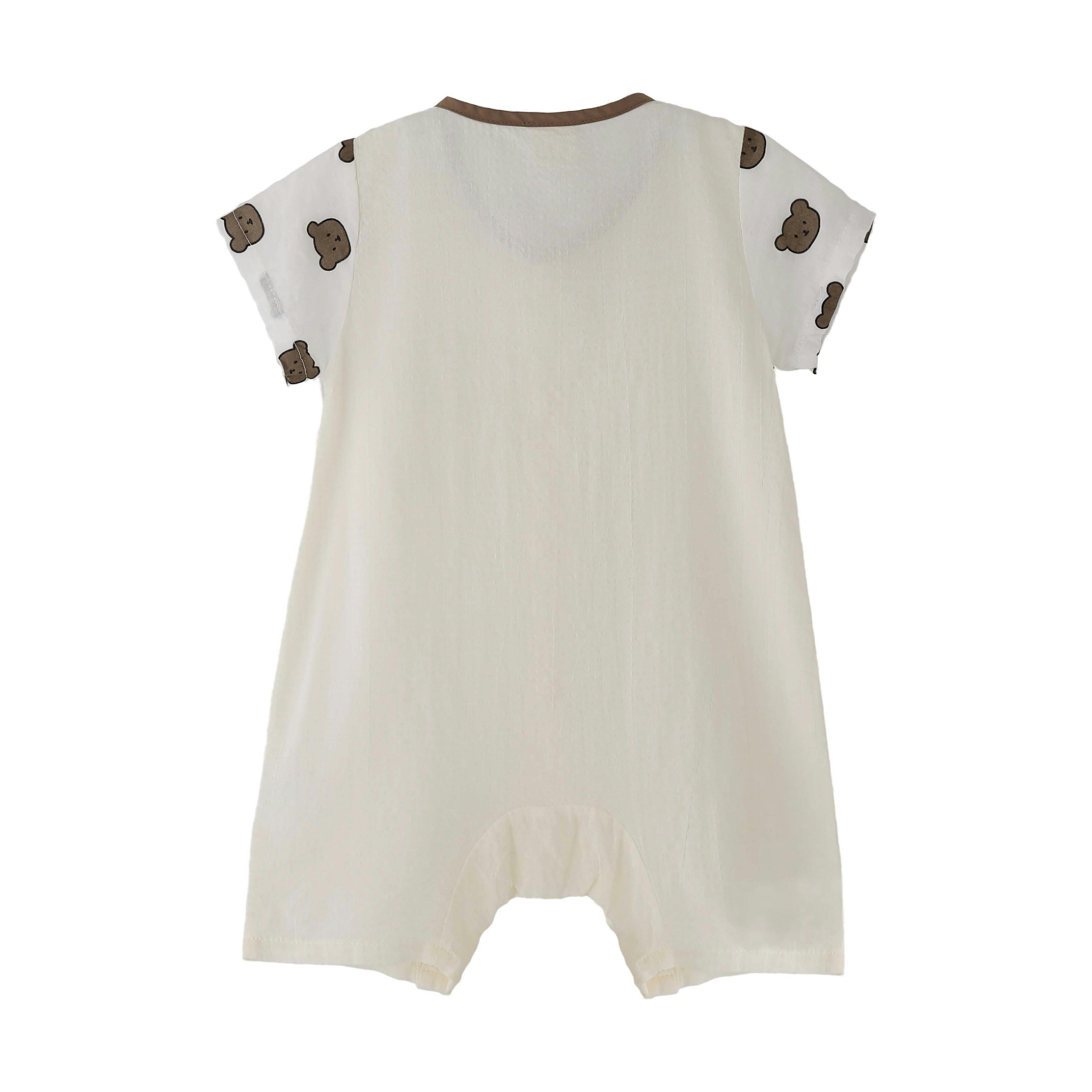 Cream Bear Romper