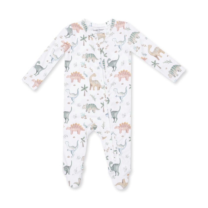 Sweet Baby Dinos - 2 Way Zipper Footie
