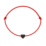 Dark Heart Hematite Charm Bracelet