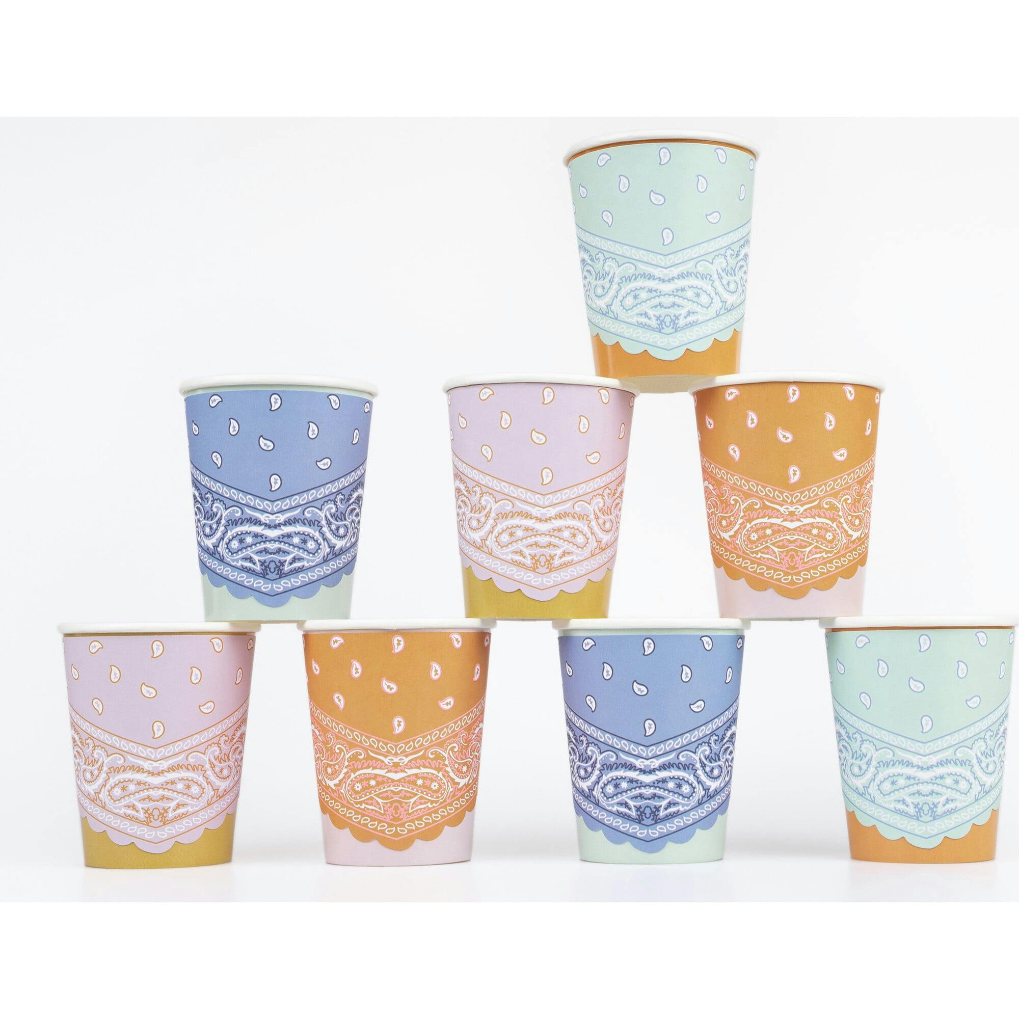 Western Bandana Cups