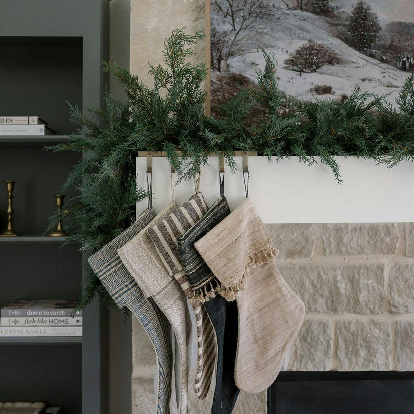 9' Faux Cedar Garland Evergreen