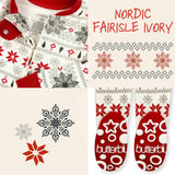 Matching Family Jammies Christmas Pajamas - Nordic Fair Isle Ivory