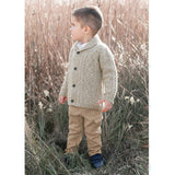 Shawl Collar Cableknit Baby Cardigan