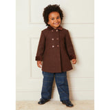 Traditional Double Breasted Coat in Brown (12mths-10yrs)