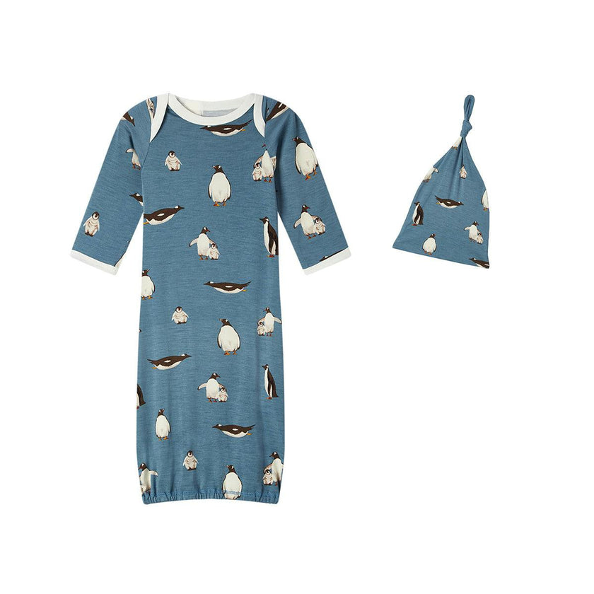 Luxe Stretch Newborn Gown & Hat Set