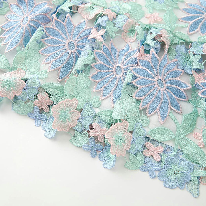 Addison Embroidered Mini Dress