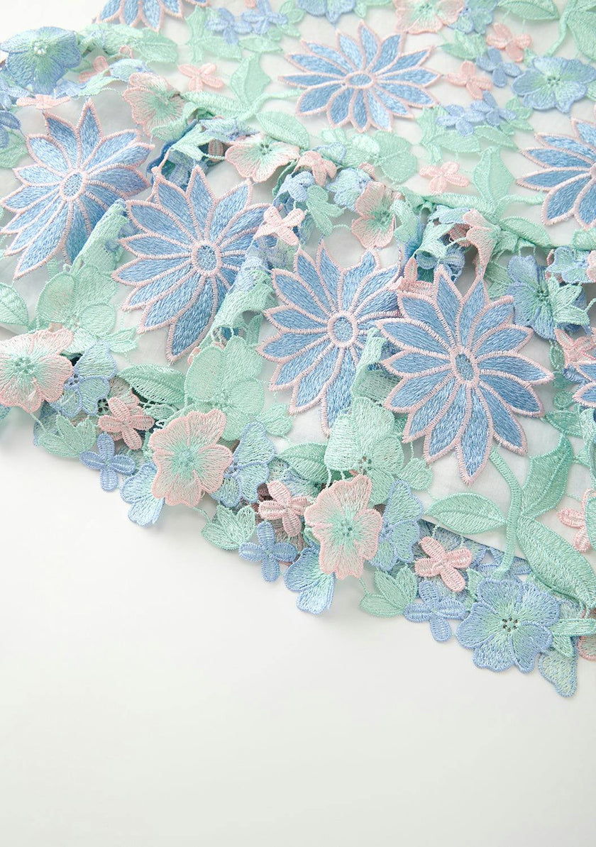 Addison Embroidered Mini Dress