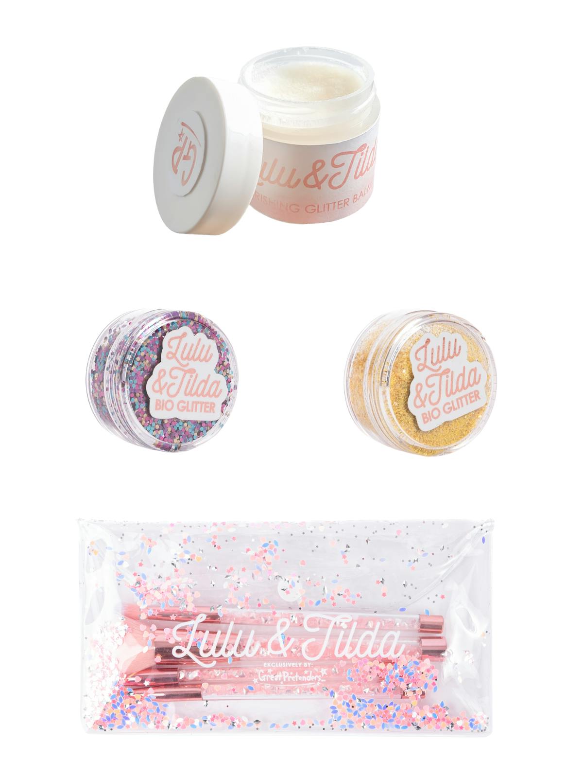 Just Dance & Sunshine and Stardust Nourishing Eco Glitter Bundle with Brush Set
