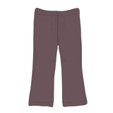 Girls Flare Pants in Plum