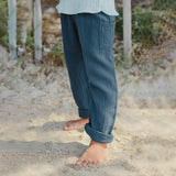 TARTINE ET CHOCOLAT Gauze Cotton Cargo Pants