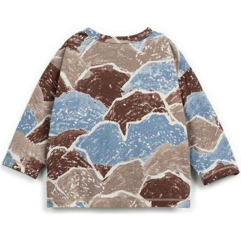 Mountain Print Long Sleeve T-Shirt