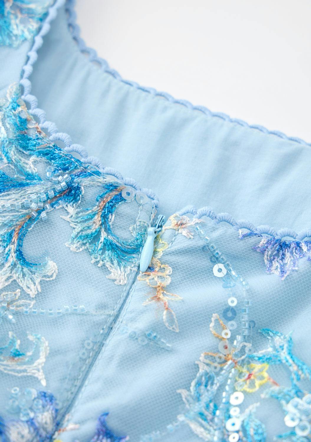 Caitlyn Embroidery Mini Dress